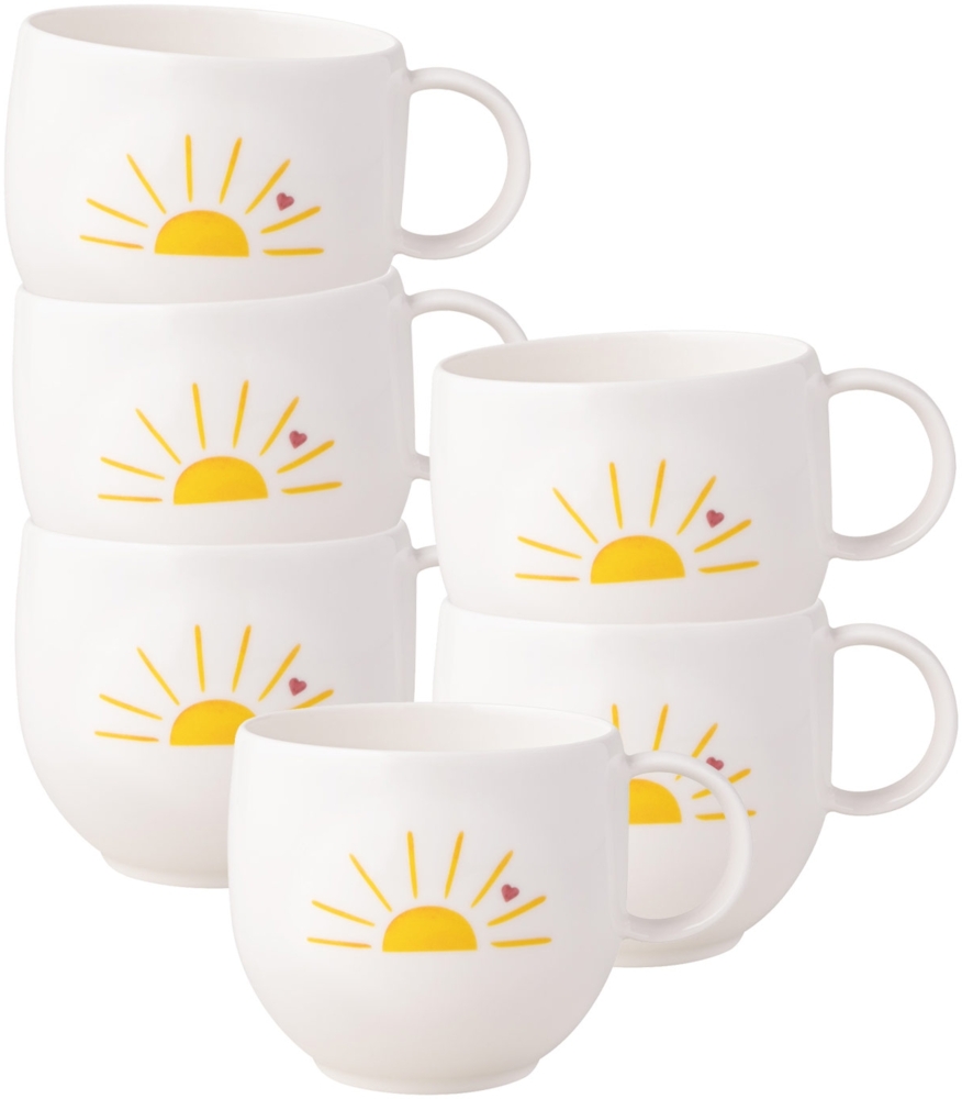 Villeroy & Boch With Love Henkelbecher 290 ml Hello Sunshine 6er Set Bild 1
