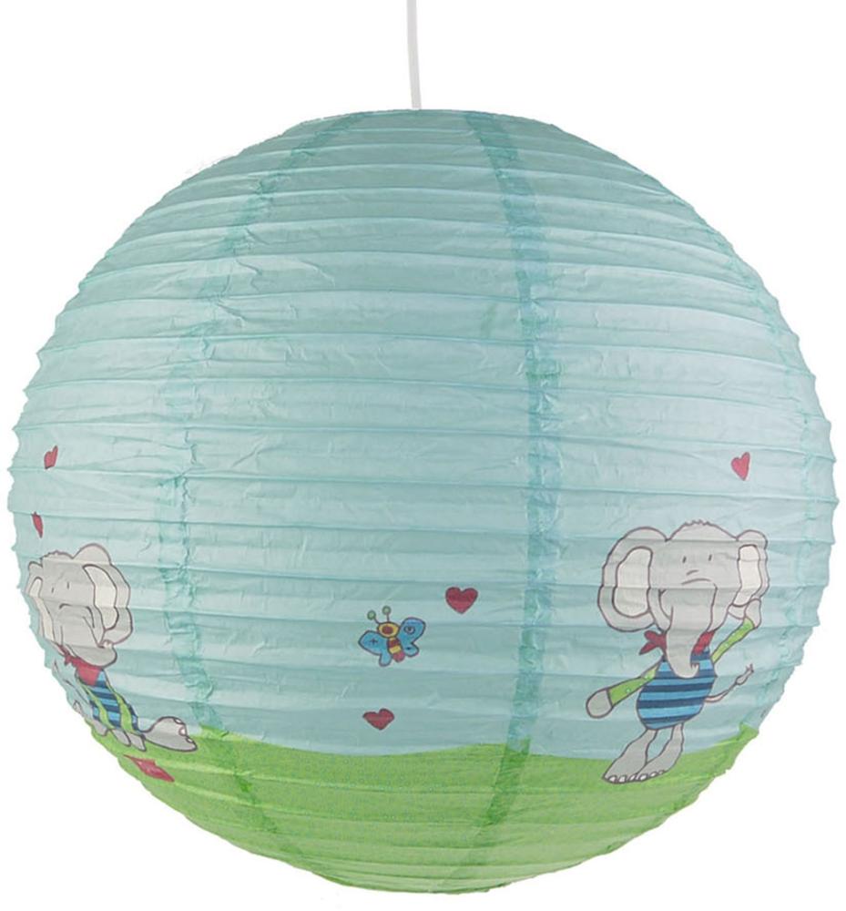 Kinder Papierlampe Lolo Lombardo Lampenschirm Ø40cm Pendelleuchte mit Aufhängung Bild 1