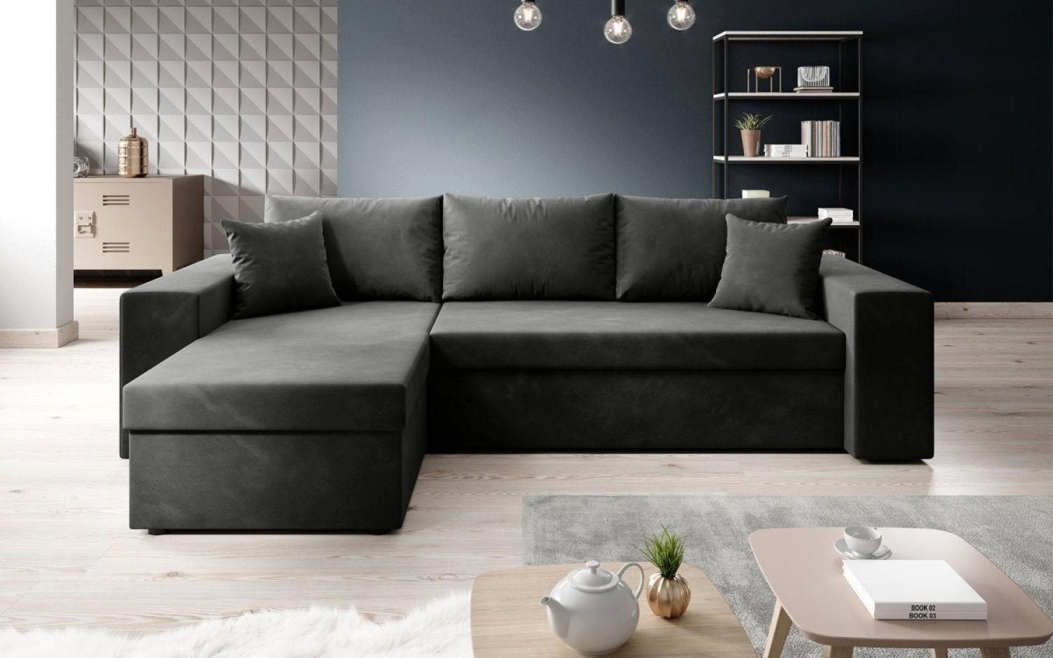 Luxusbetten24 Schlafsofa Designer Sofa Denver, mit Stauraum und Schlaffunktion Bild 1