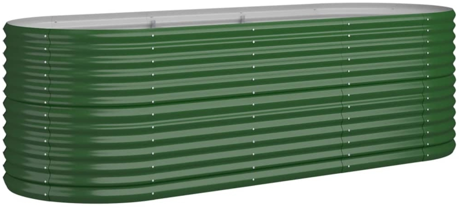 vidaXL Hochbeet Verzinkter Stahl 224x80x68 cm Grün 318953 Bild 1