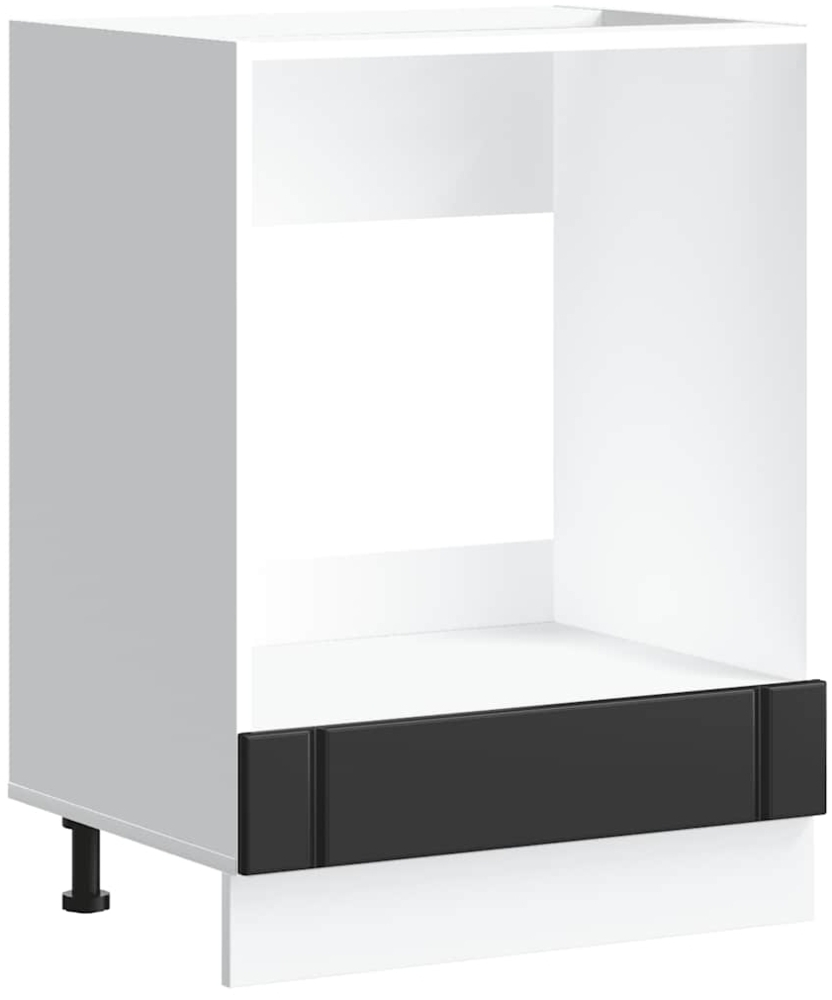 vidaXL Herdumbauschrank Lucca Schwarz Holzwerkstoff 853758 Bild 1