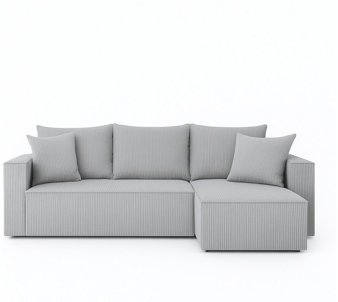 NEXT COLLECTION Ecksofa VELO, Schlaffunktion, weicher und angenehmer Stoff zum Anfassen, Bettzeugkasten, lose Rückenkissen Bild 1