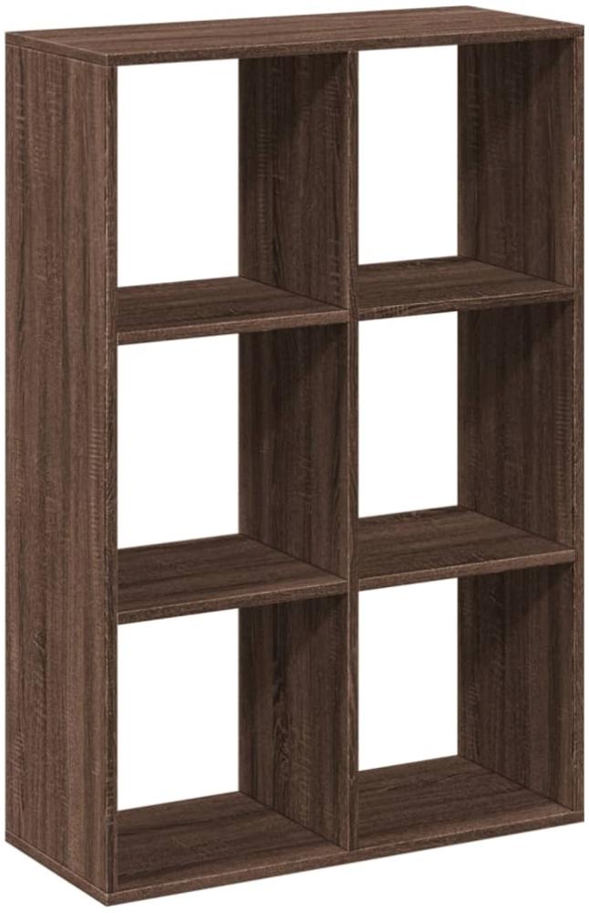 vidaXL Raumteiler-Bücherregal Braun Eichen-Optik 69,5x29x103,5 cm 858018 Bild 1