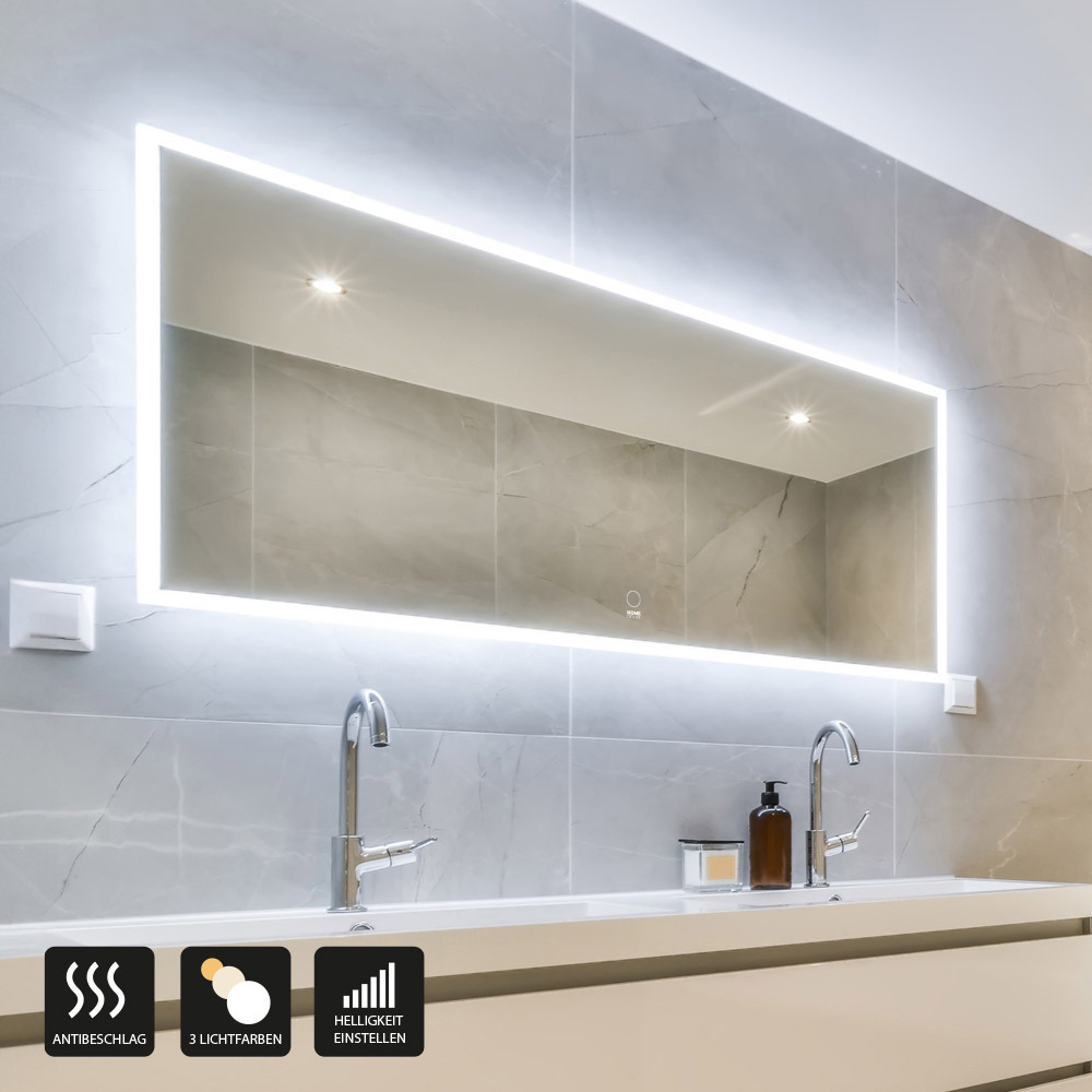 HOME DELUXE LED-Spiegel Rechteckig NOLA – 160 x 70 cm Bild 1