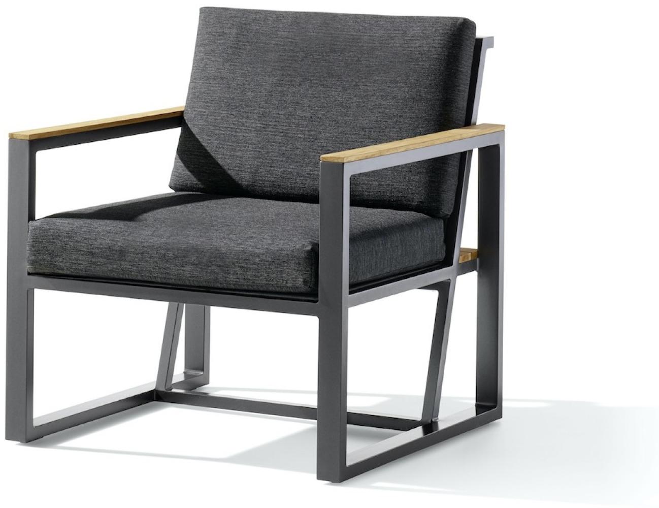 Sieger Havanna 1-Sitzer Sessel für Lounge Guppe, Aluminium Eisengrau, 75 x 78,5 x 73 Bild 1