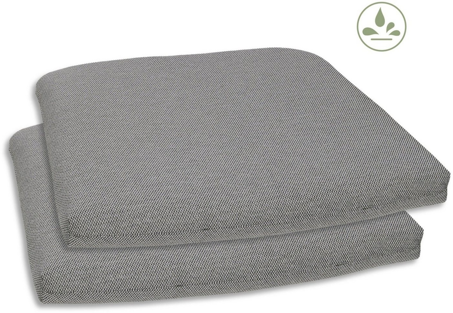 GO-DE Sitzkissen Selina, TOPSELLER!, 2er Set, 40x5x45 cm, wasserabweisend Bild 1