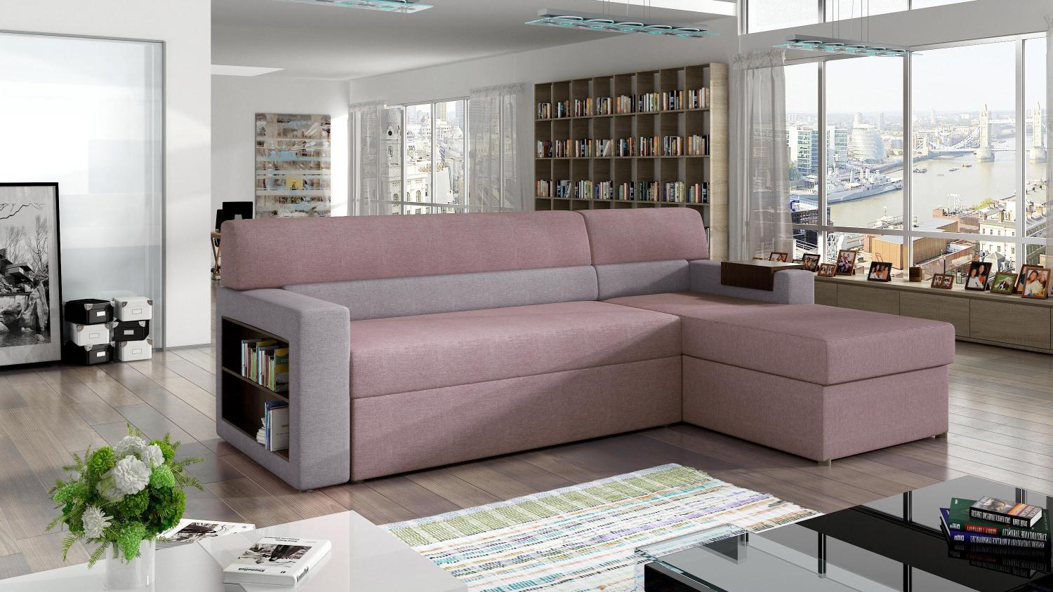 Wohnideebilder Rico Rosa Ecksofas & Eckcouches R35 Bild 1