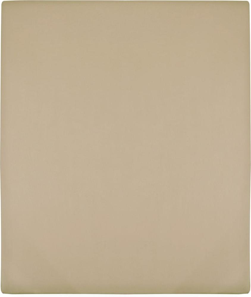 vidaXL Spannbettlaken 2 Stk. Jersey Taupe 100x200 cm Baumwolle 136223 Bild 1