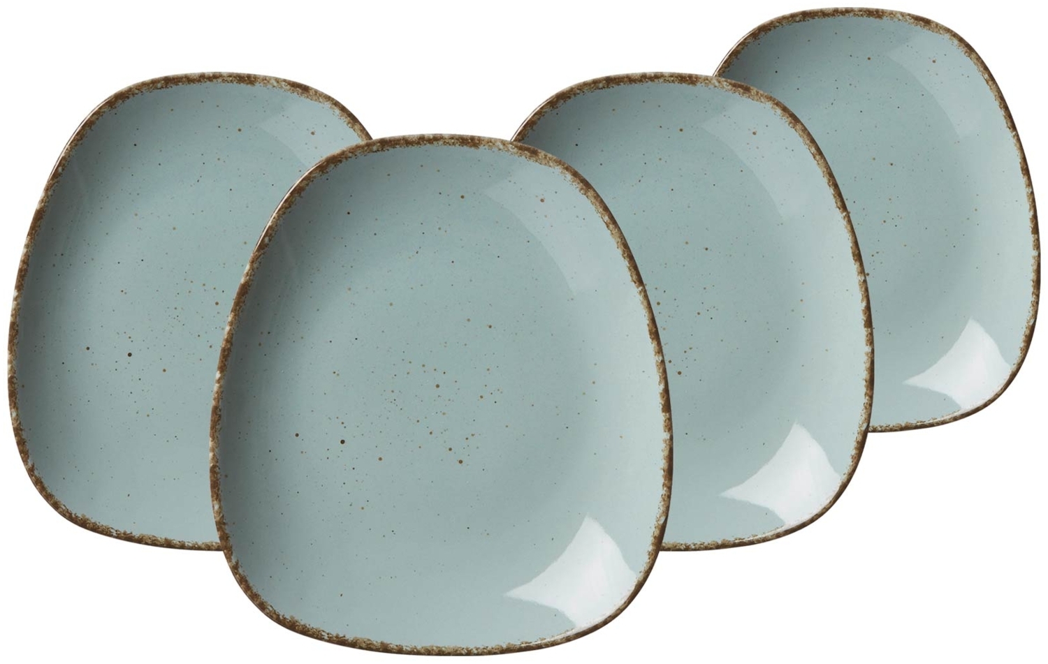 Ritzenhoff & Breker Casa Dessertteller 22,5 x 20 cm 4er Set blau - DS Bild 1