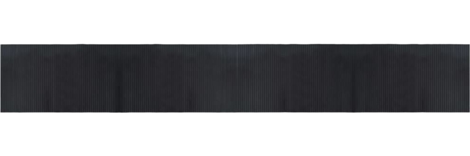 vidaXL Teppich Rechteckig Schwarz 60x400 cm Bambus 376726 Bild 1