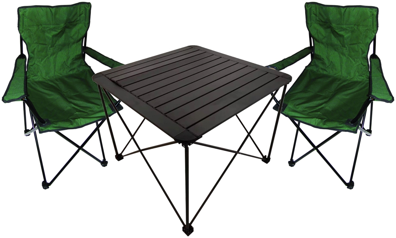 3teiliges Campingmöbel Set Campingtisch Campingstuhl L70xB70xH56cm Bild 1