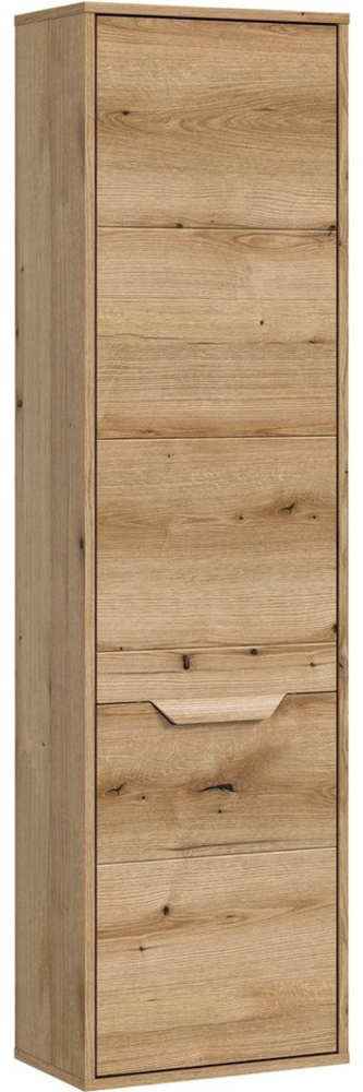 welltime Hochschrank Kayu, Höhe 164 cm, stehend/hängend montierbar, 1 Tür, 4 Einlegeböden Türanschlag wechselbar, Badschrank, Bad-Möbel, Badezimmer, Bad Bild 1