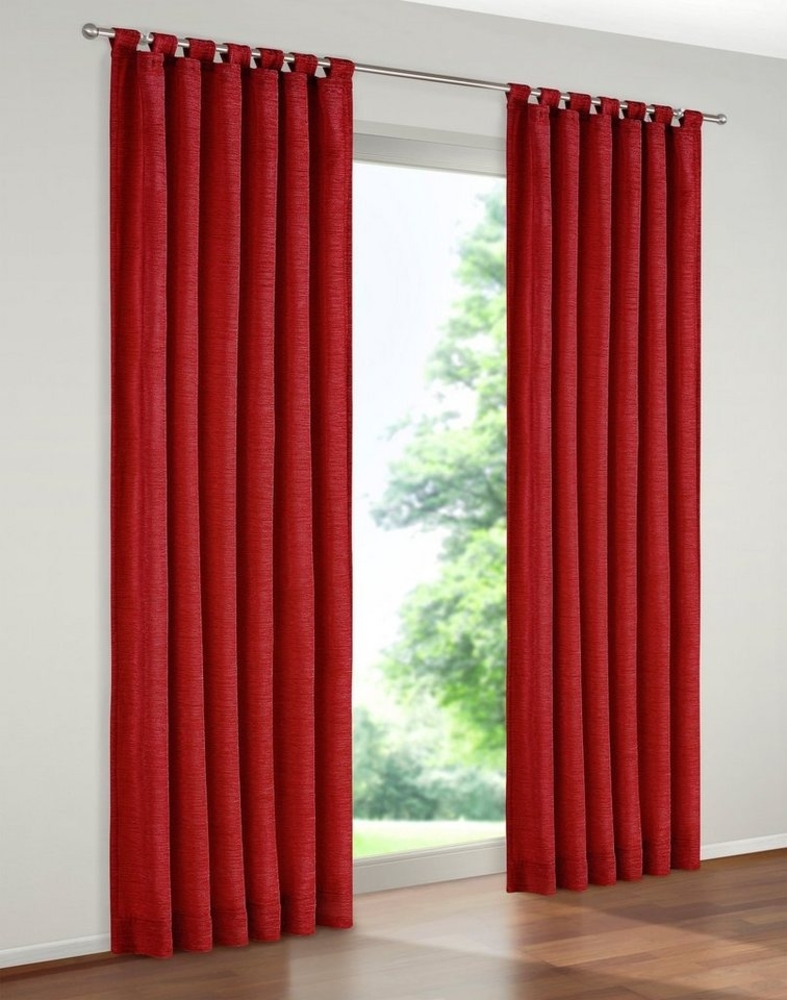 Wirth Vorhang Trondheim 234 g/m² (1 St), Schlaufen, blickdicht, Chenille Bild 1