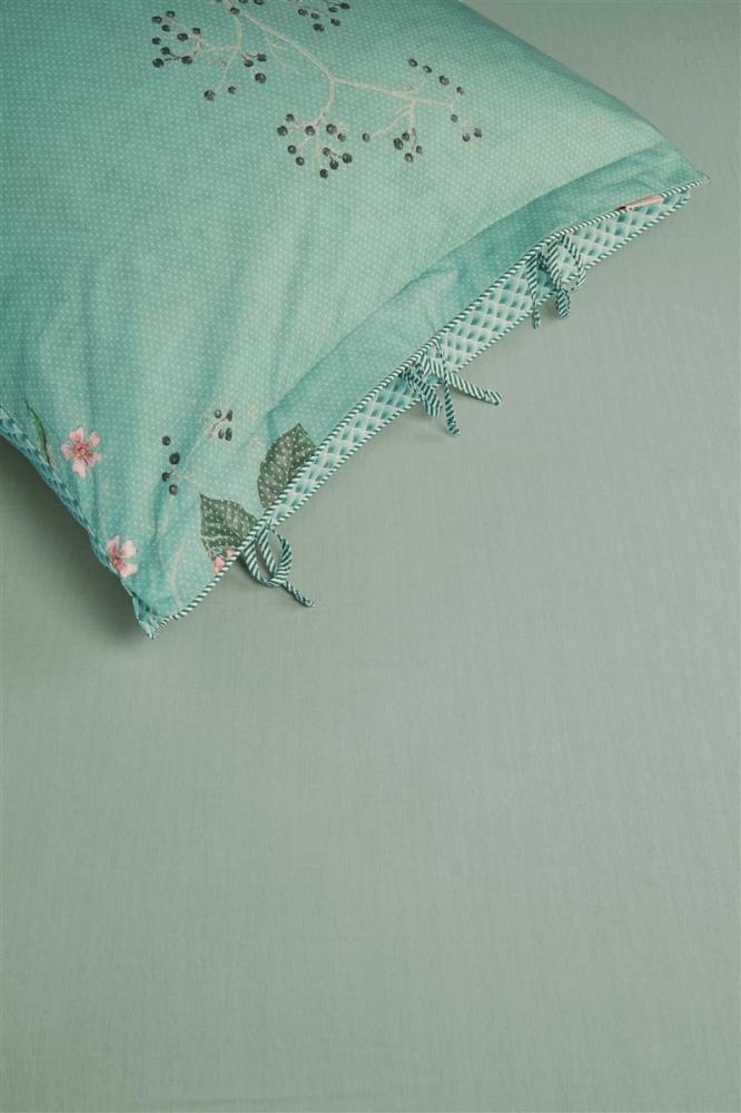 Pip Studio Jersey-Elasthan Spannbettlaken Goodnight By Pip Grey Green 90X200/220 90 x 200/210/220 cm Pocket depth: 30 cm 1 Spannbettlaken Grau Grün Bild 1