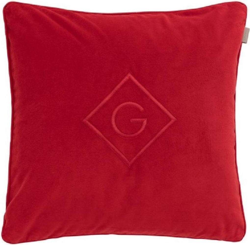 Gant Home Kissenhülle Velvet G Cushion Samt Ruby Red (50x50 cm) 853080301-630 Bild 1