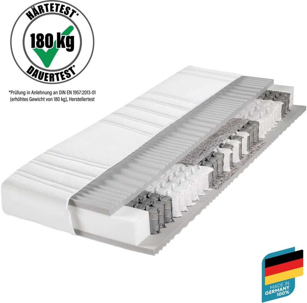 Taschenfederkernmatratze BodyMax, Beco, 22 cm hoch, komfortable Matratze in 90x200, 140x200 cm und weiteren Größen Bild 1