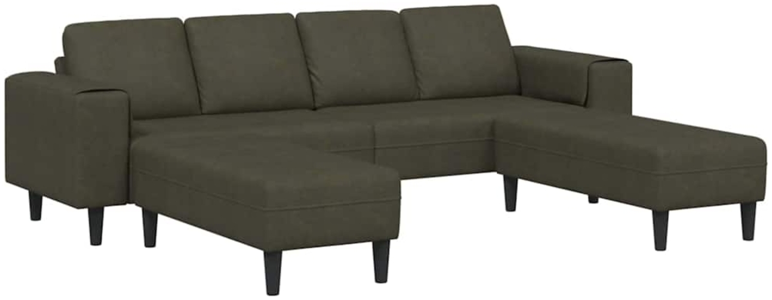 vidaXL Sofa Set Armeegrün Faux Wildleder 3335142 Bild 1
