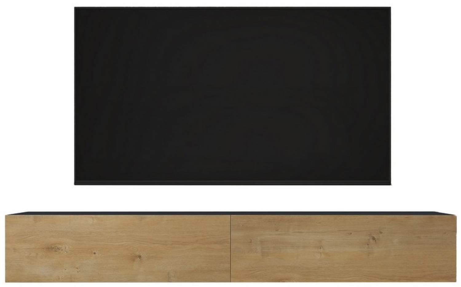 doporro TV-Board TV-schrank Fernsehschrank Low-Board TV-Tisch Wand-hängend F02 Bild 1