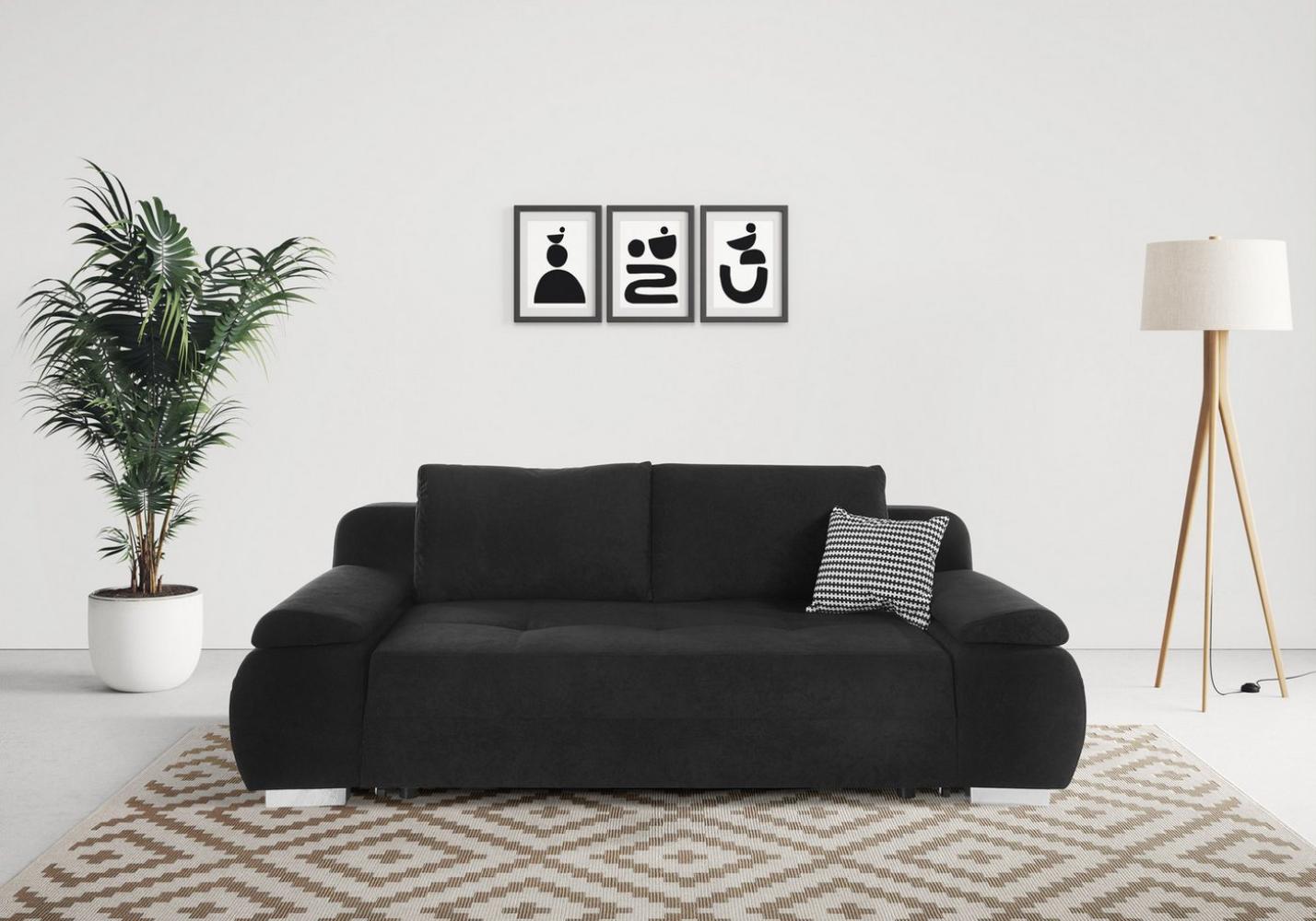 INOSIGN Schlafsofa Pumo, mit Boxspring-Aufbau, Bettfunktion und Bettkasten, inklusive Federkern Bild 1