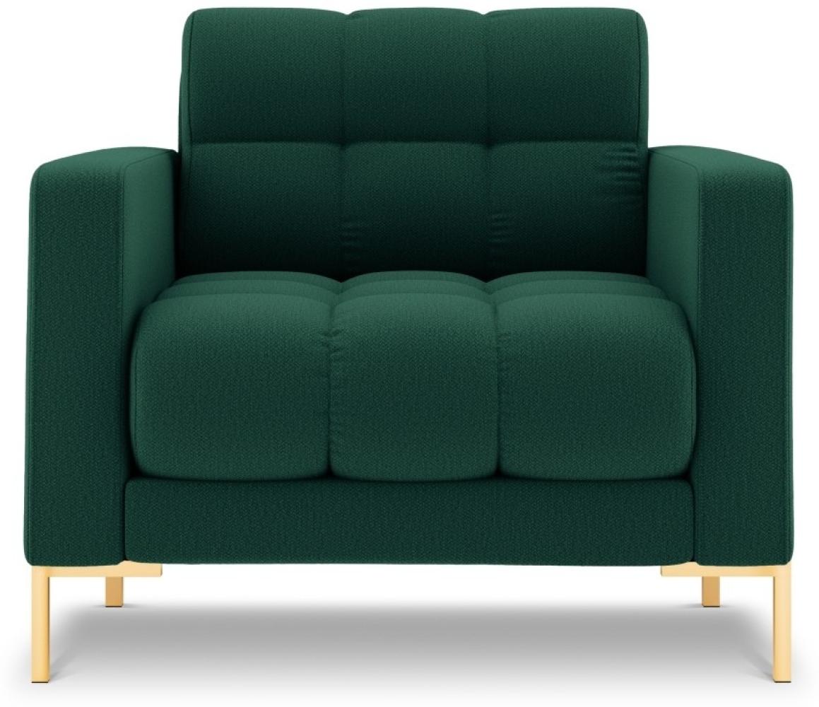 Micadoni Sessel Mamaia | Bezug Green | Beinfarbe Gold Metal Bild 1