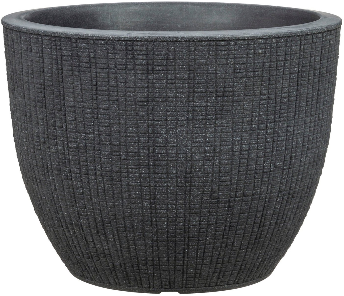 Scheurich Pflanzgefäß Barceo Ø 30 x 30 cm stony black Bild 1