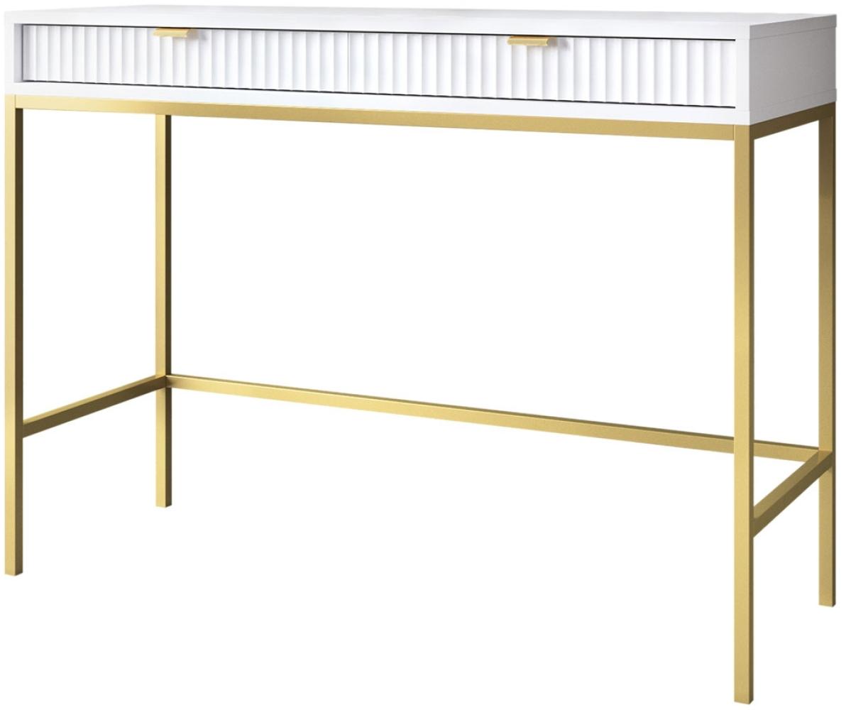 Konsolentisch Sivone Gold T104 (Farbe: Weiß) Bild 1