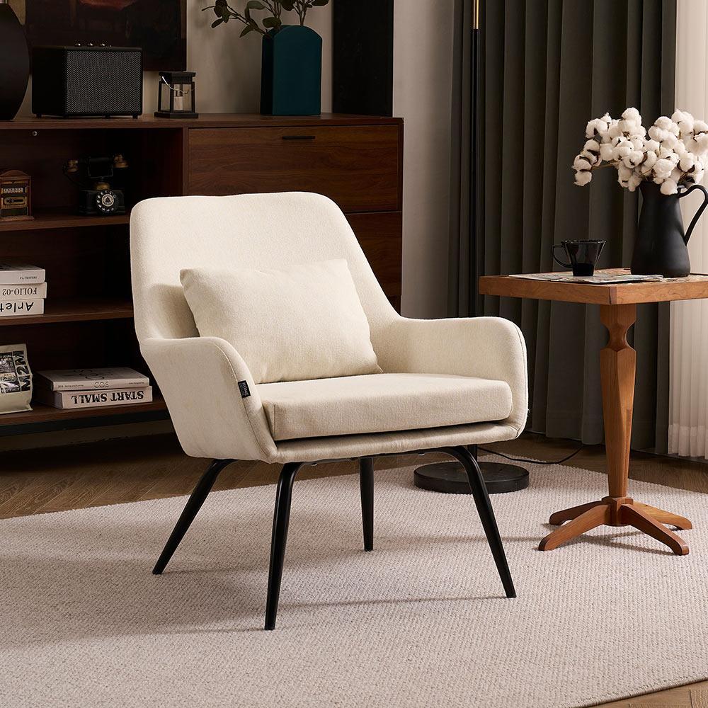 HOME DELUXE Sessel ORION - Weiß Bild 1