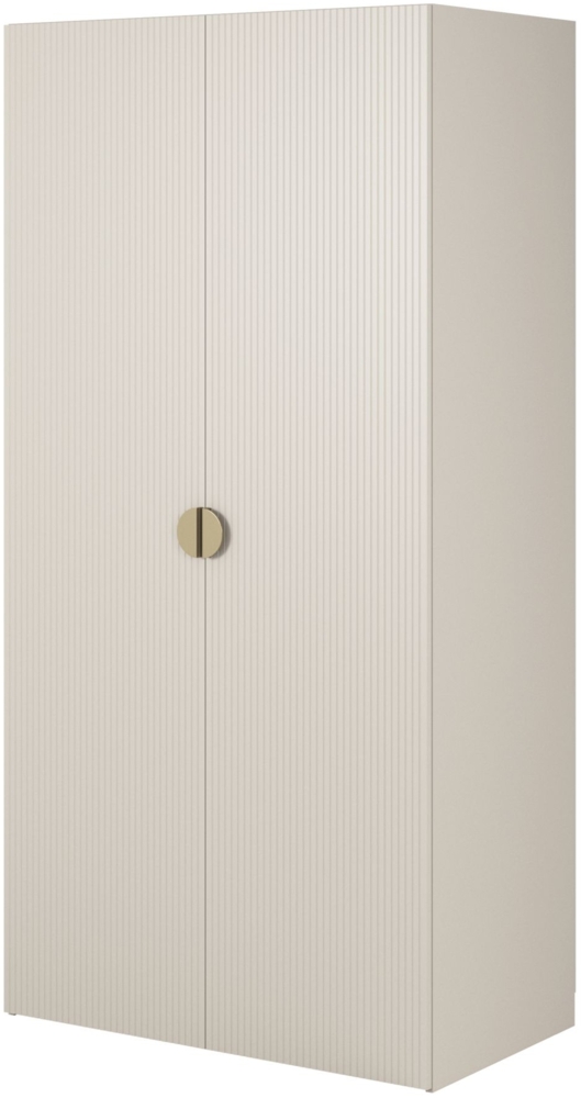 Selsey 'Moonir' Kleiderschrank 2-türig mit Kleiderstange, greige 200 x 100 x 57 cm Bild 1