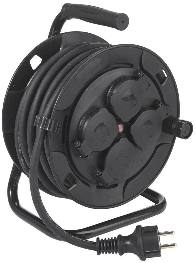 PR Home 1901003 Outdoor Kabelaufroller mit 4 Steckdosen Bild 1