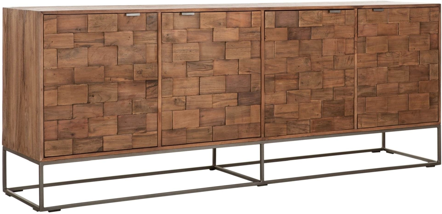 Sideboard Blockx aus Teakholz, 210 cm Bild 1