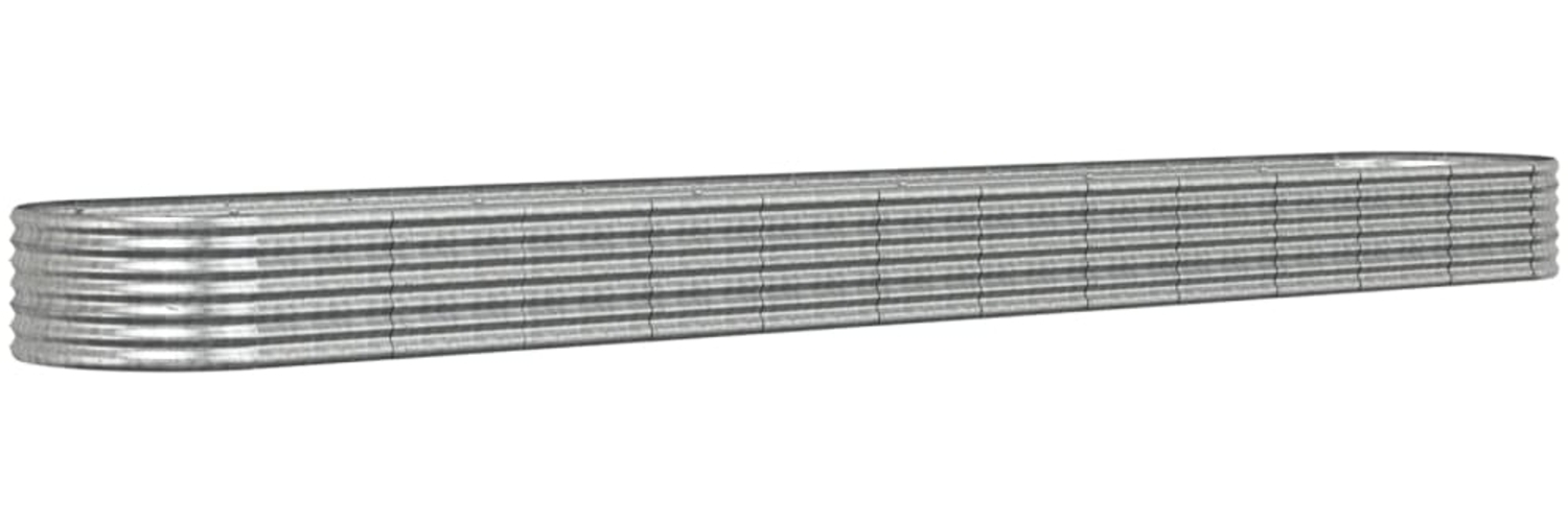vidaXL Hochbeet Verzinkter Stahl 512x80x36 cm Silbern 318942 Bild 1