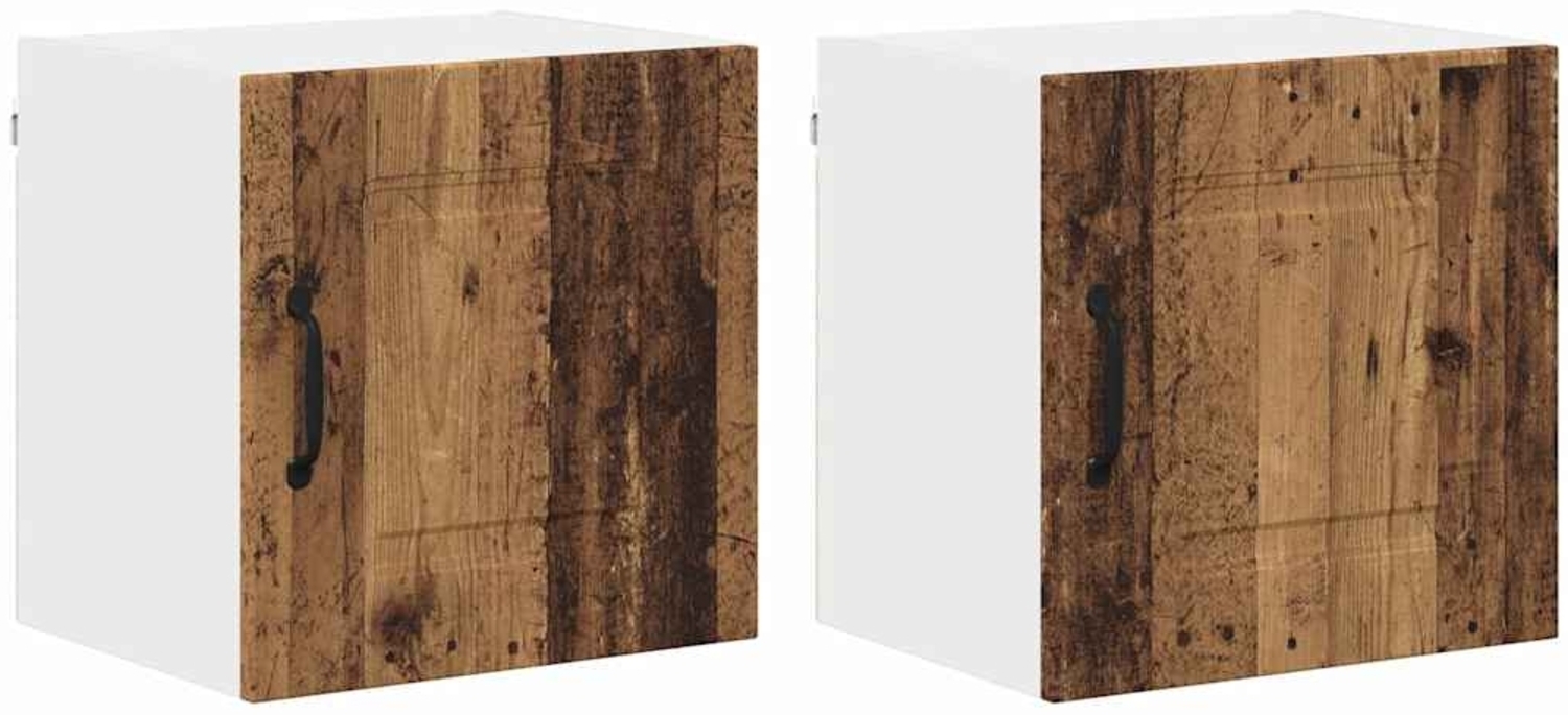 vidaXL Küchenwandschrank 2 pcs Altholz 40 x 31 x 40 cm Holzwerkstoff 884531 Bild 1