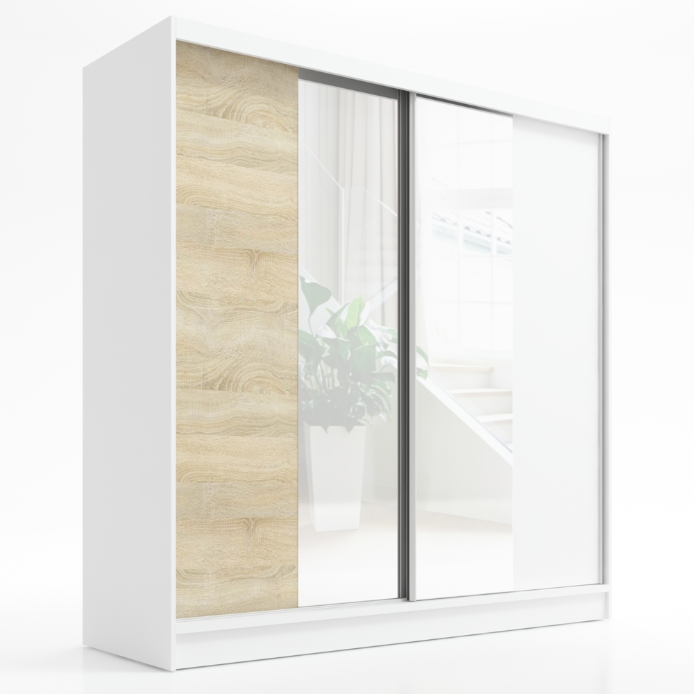 A&J MöbelLand Schwebetürenschrank DUO mit Spiegel Bild 1