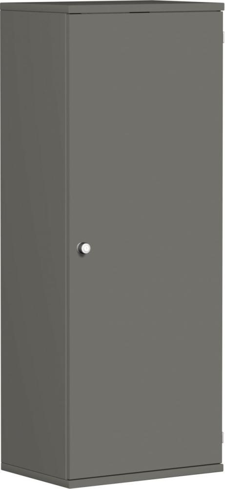 Garderobenschrank mit ausziehbarem Garderobenhalter, 60x42x154cm, Graphit Bild 1