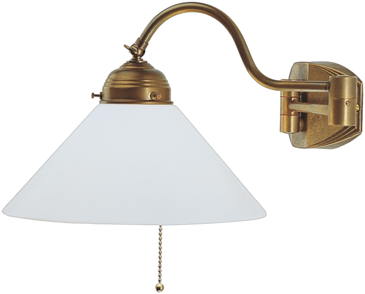 Wandleuchte A64-25op Berliner Messing Bild 1