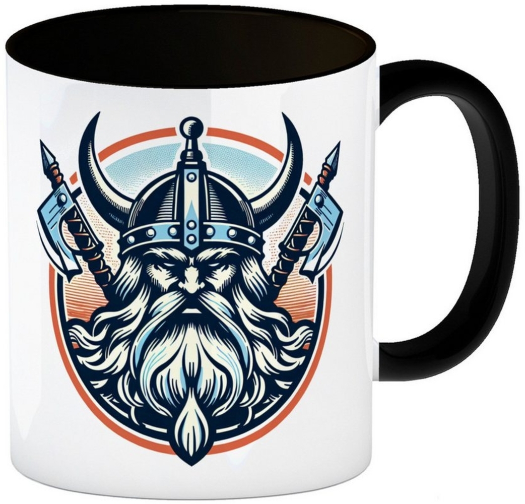 speecheese Tasse Odin Wikinger Kaffeebecher in schwarz Bild 1