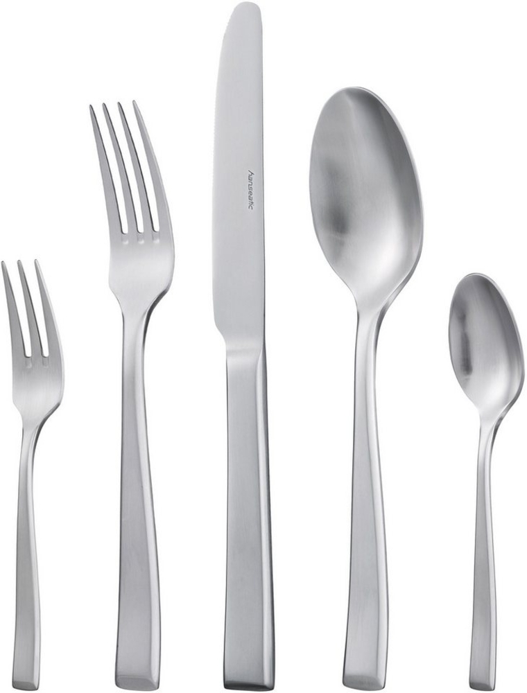 Hanseatic Besteck-Set PREMIUM (30-tlg), 6 Personen, Edelstahl 18/10, verstärktes Material und trapezförmiges Design am Griffende Bild 1
