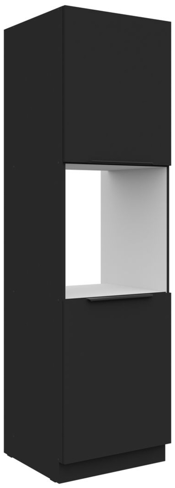 Küchen Hochschrank 60 cm SIENA Schwarz Küchenzeile Küchenblock Küche Einbauküche Bild 1