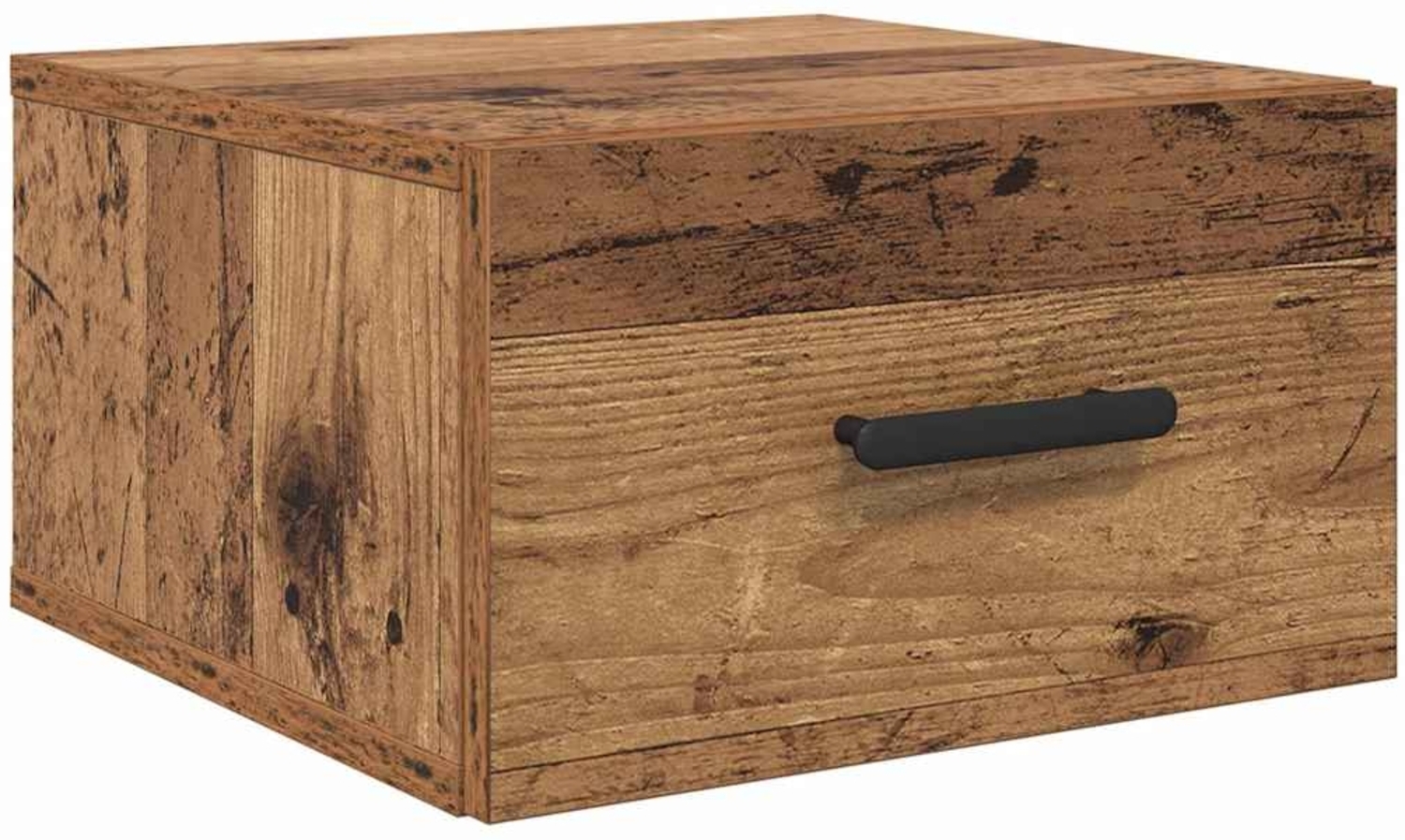 vidaXL Nachttisch Wandmontiert Altholz 35 x 35 x 20 cm Holzwerkstoff 882384 Bild 1