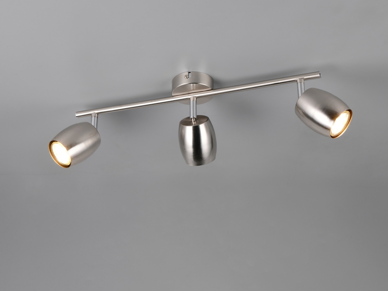 LED Deckenstrahler 3-flammig aus Metall Silber, Breite 47,5cm Bild 1