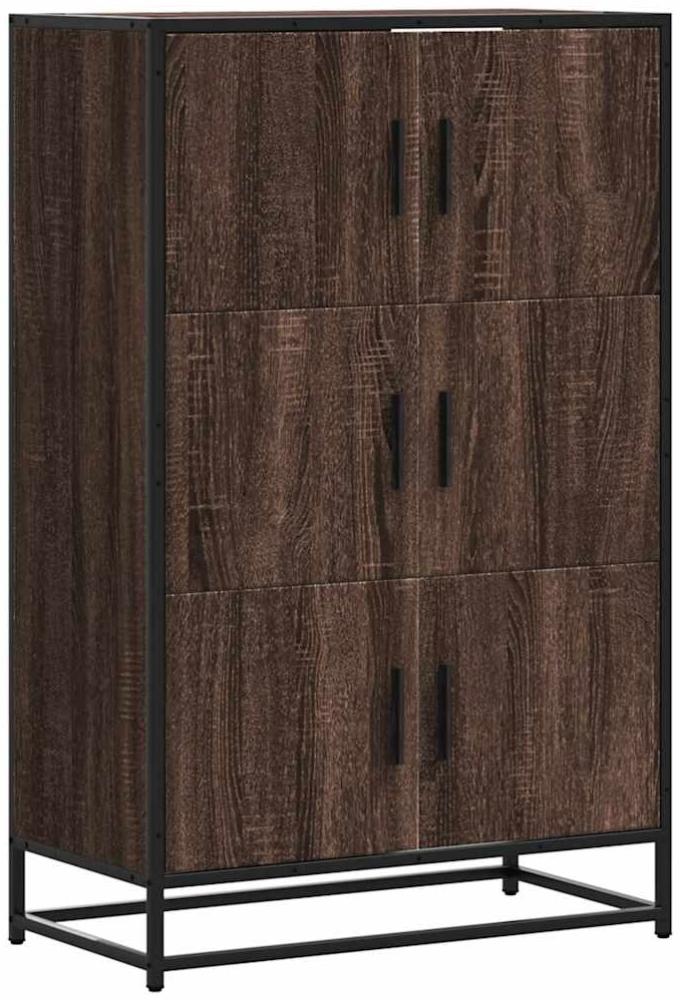 vidaXL Highboard Braun Eichen-Optik 68x35x106,5cm Holzwerkstoff Metall 849073 Bild 1