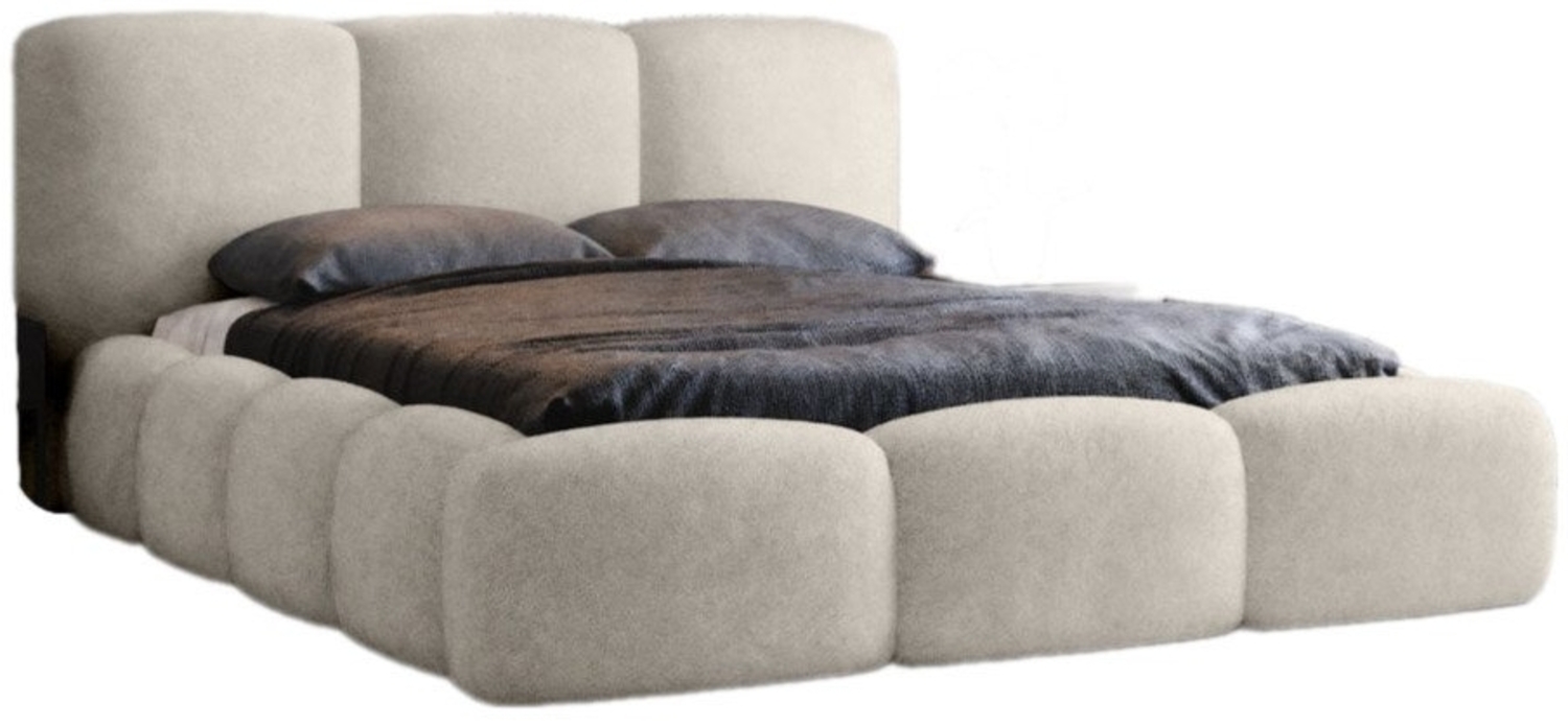 Luxusbetten24 Polsterbett Designer Polsterbett Alena Bouclé, mit Stauraum Bild 1
