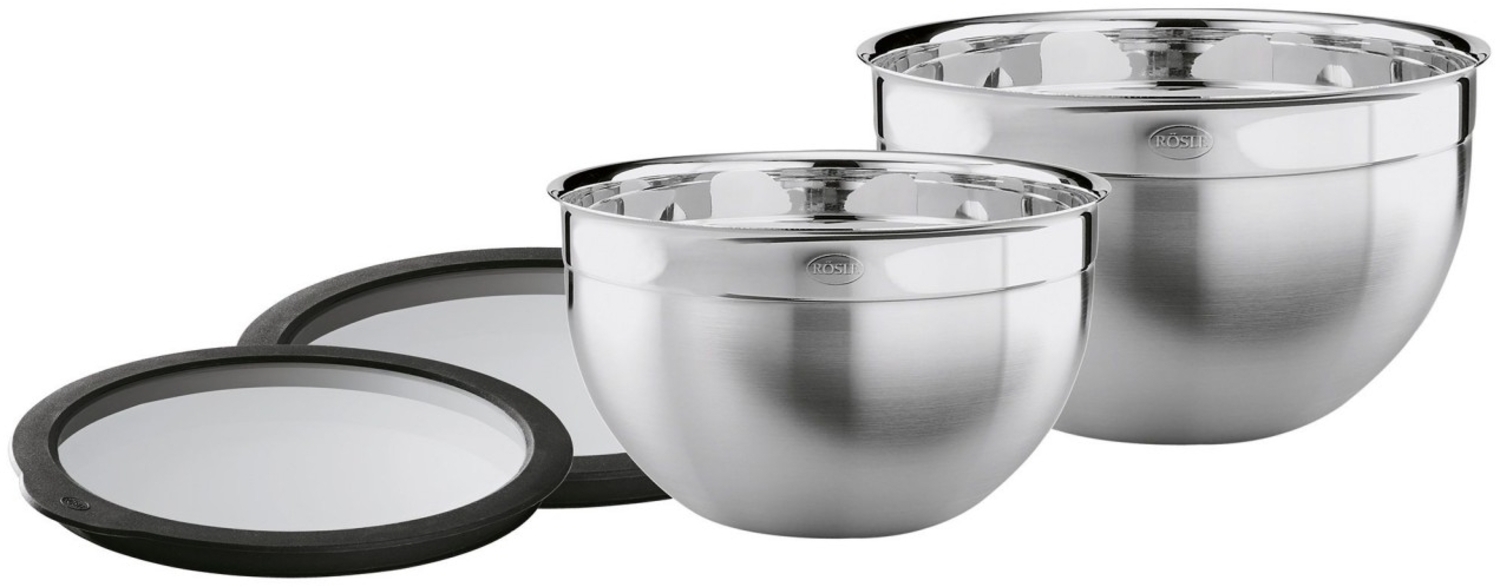 Roesle Schüssel-Set 2-tlg. 20 & 24 cm mit Frischhalte-Deckel Bild 1