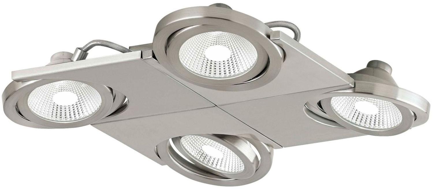 Eglo 39251 LED Luxus Wandleuchte u. Deckenleuchte 4-flammig in nickel matt BREA Bild 1