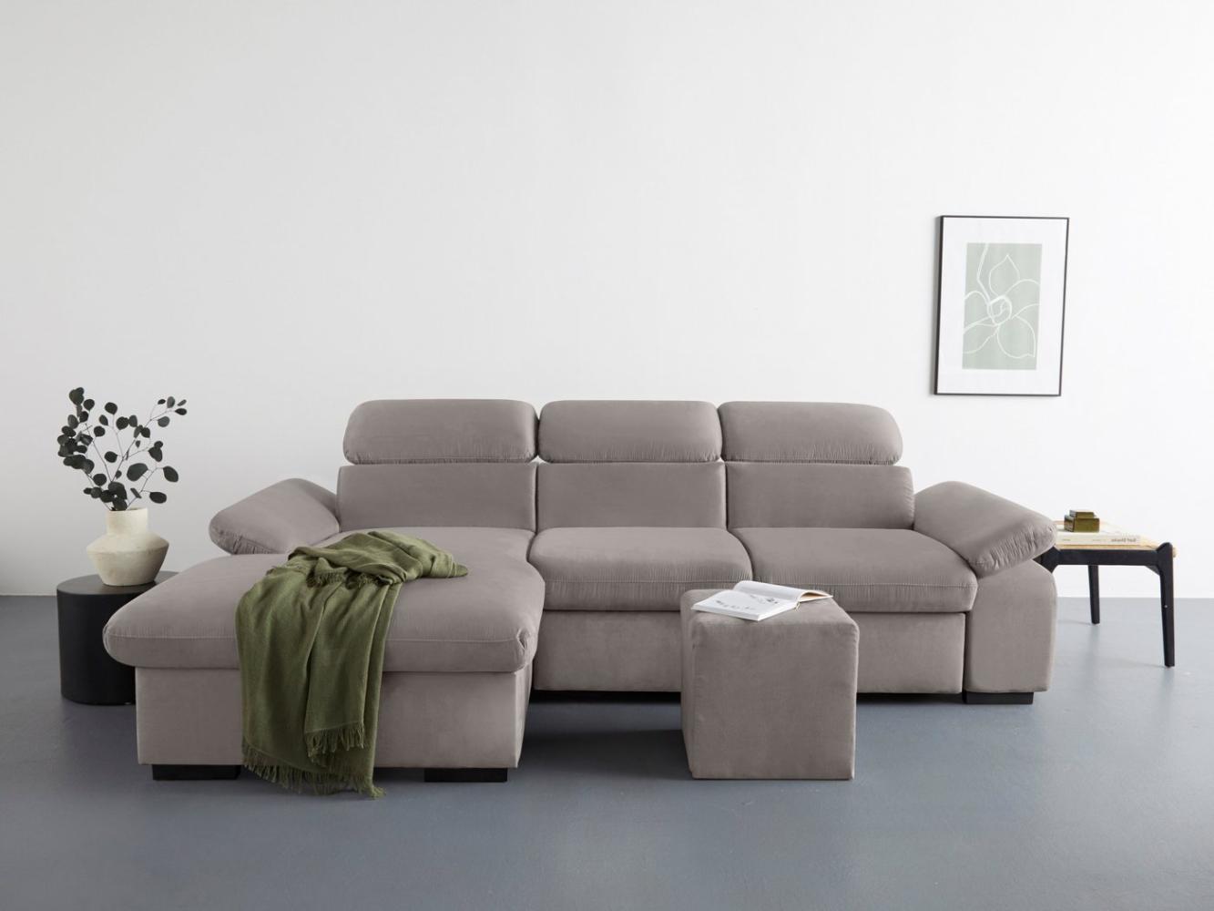 COTTA Ecksofa Lola L-Form, Set, mit Hocker & Kopfteilfunktion, wahlw. Bett- und Armteilfunktion Bild 1