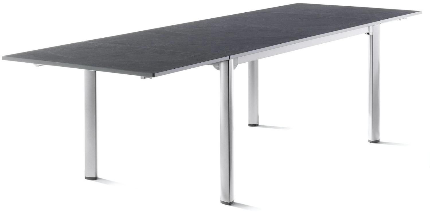 Sieger Exclusiv Exclusiv-Verlängerungstisch mit vivodur® Tischplatte, Aluminium Graphit, 165/225/285 x 74 x 95 Bild 1