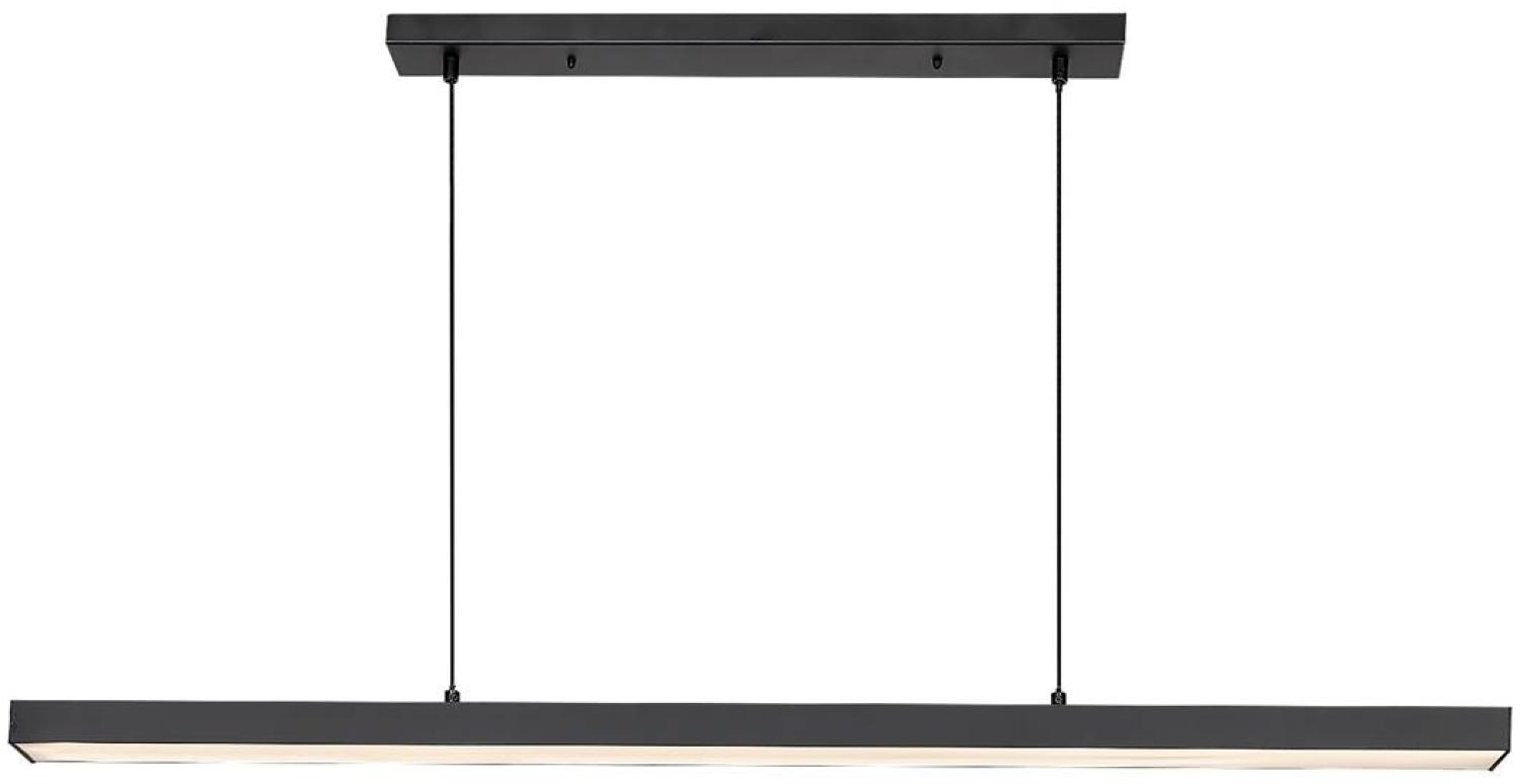 Rabalux 72128 LED Hängeleuchte TARIQ 30W Aluminium mattschwarz, Acryl weiß 4000K B:120cm H:130cm Bild 1