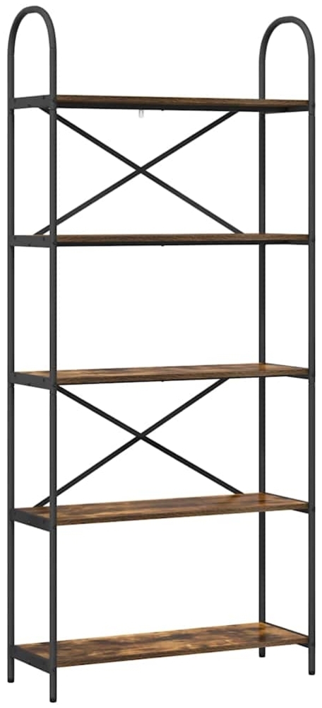 vidaXL Regal Räuchereiche 80 x 30 x 183 cm Holzwerkstoff 879889 Bild 1