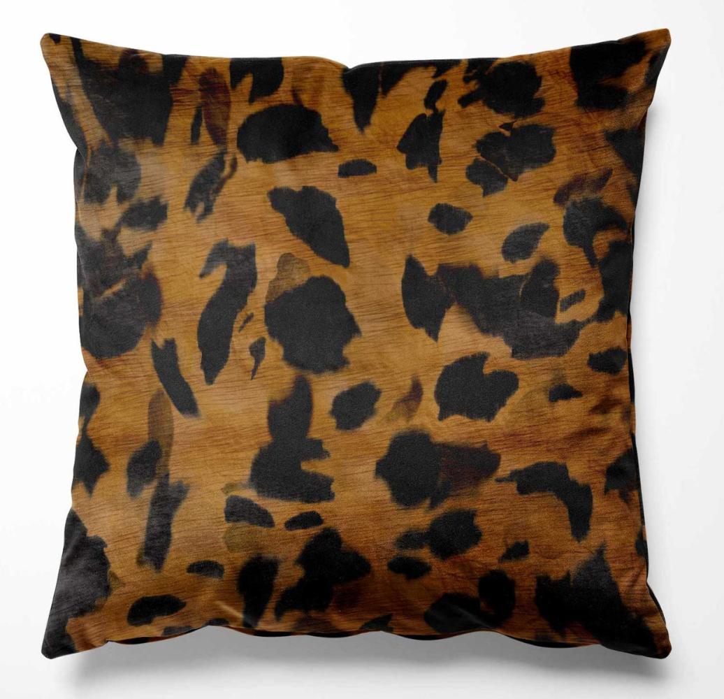 Bettwäsche Mako Satin Leopard braun 140x200 + 70x90 Bild 1