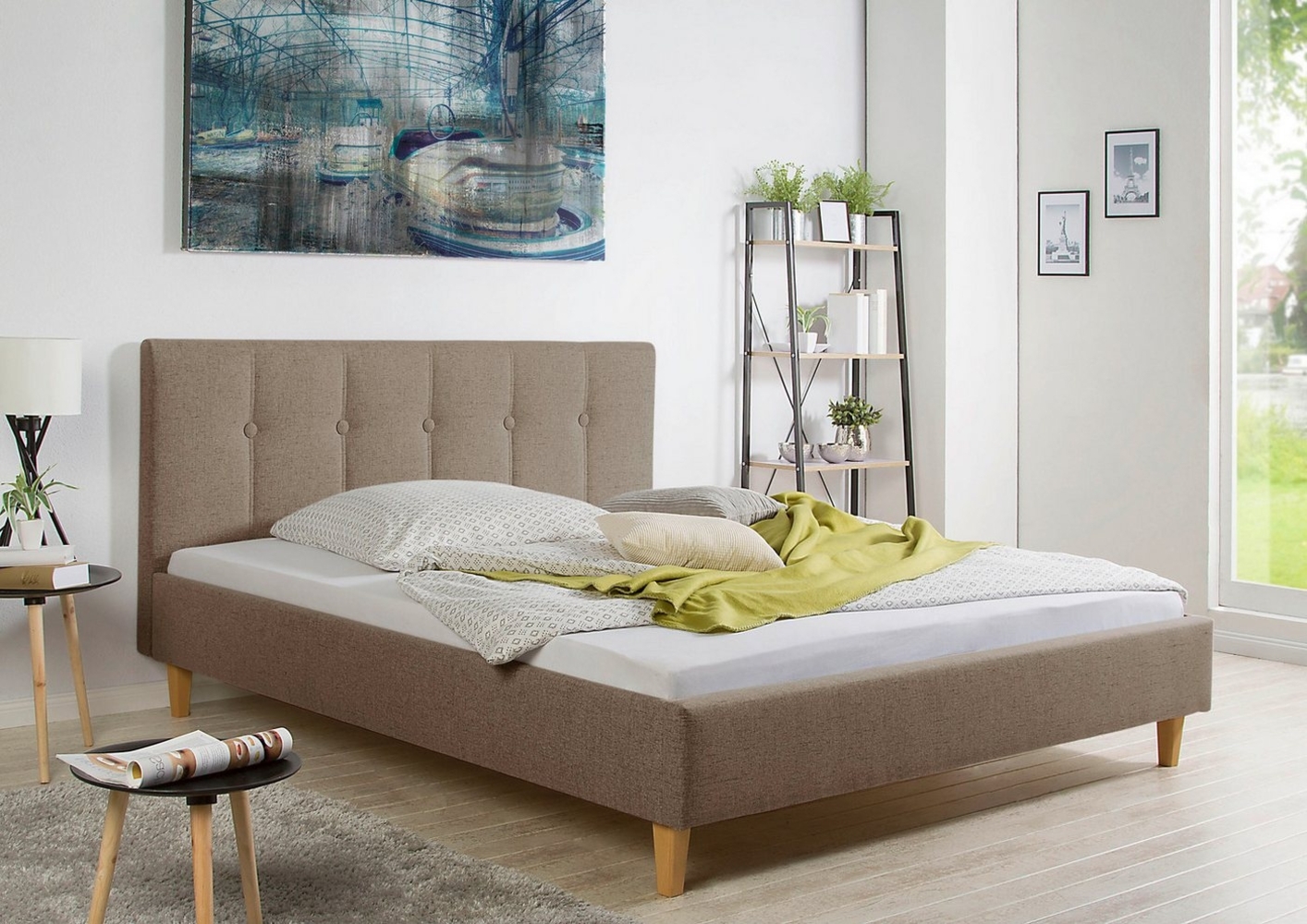 Maintal Polsterbett Leesburg, Bettseiten zerlegt, ohne Bettkasten Bild 1